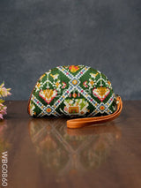 Patola Printed Fabric Clutch - Wbg0860 Clutches & Purses