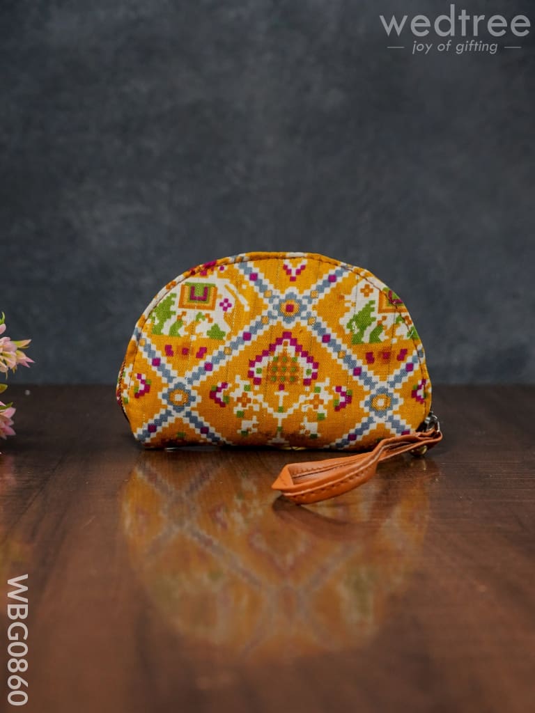 Patola Printed Fabric Clutch - Wbg0860 Clutches & Purses