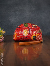 Patola Printed Fabric Clutch - Wbg0860 Clutches & Purses