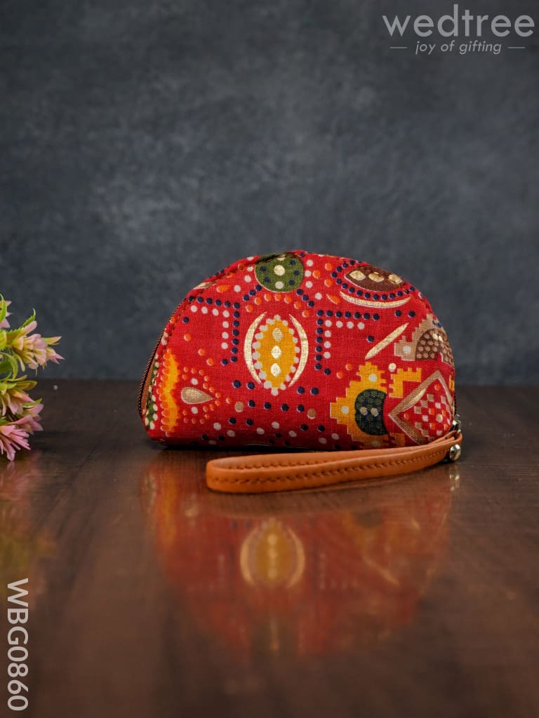 Patola Printed Fabric Clutch - Wbg0860 Clutches & Purses