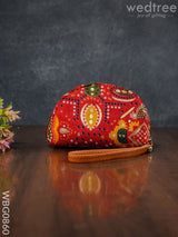 Patola Printed Fabric Clutch - Wbg0860 Clutches & Purses