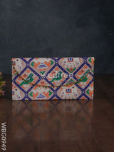 Patola Printed Fabric Purse - Wbg0949 Clutches & Purses