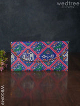 Patola Printed Fabric Purse - Wbg0949 Clutches & Purses