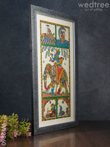 Pattachitra Painting - Krishna With Elephant 17 X 9 Wl2860 Paintings