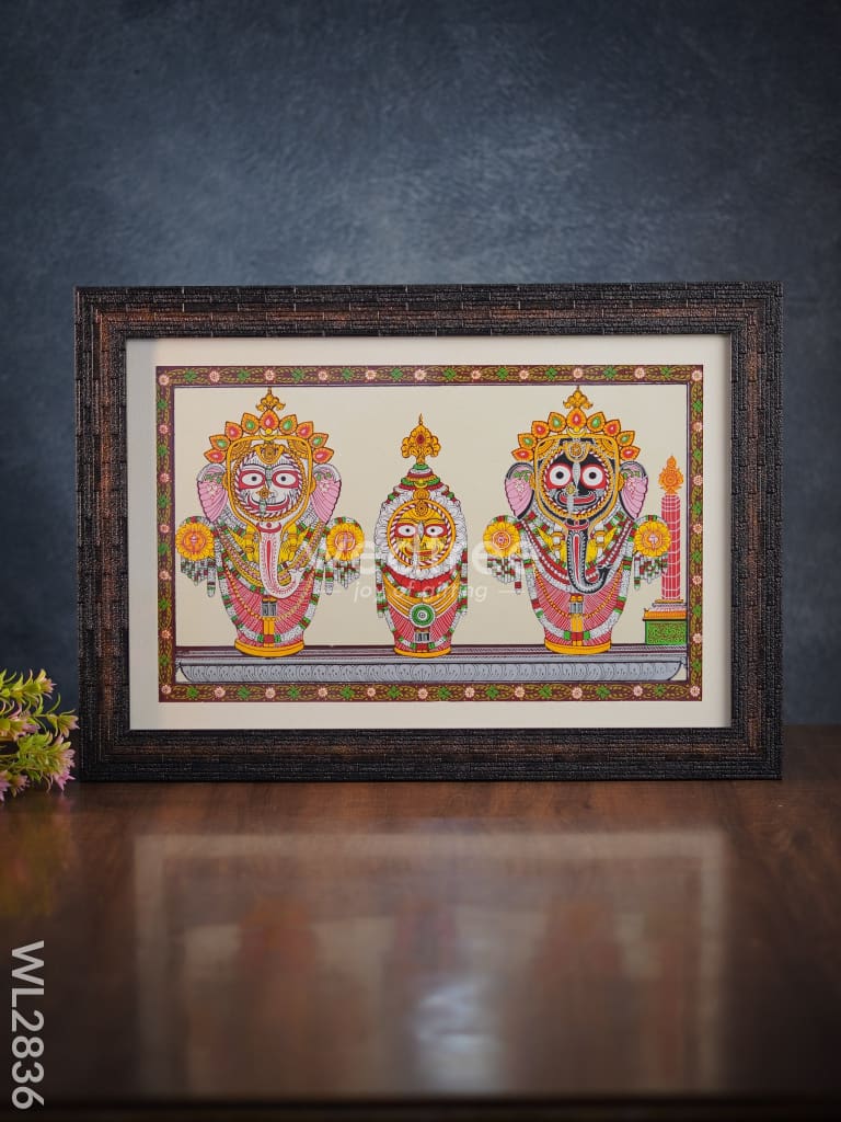 Pattachitra Painting Lord Jagannath Darbar - 18 X 12 Wl2836 Paintings