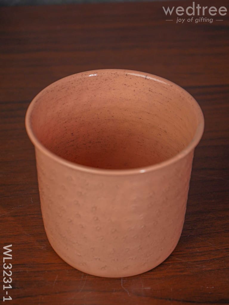 Peach Planter Pot & Stand - Wl3231 Planters