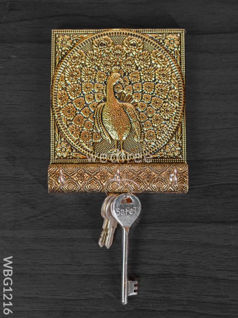 Peacock Gold Oxidised Keystand - Wbg1216 Key Hangers