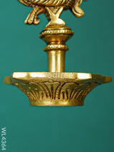 Peacock Hanging Five Face Diya - (Set Of 2) Wl4364 Brass