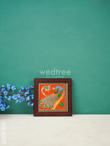 Peacock Glass Reverse Painting Frame - 4 X Inch Wl4607 Frames