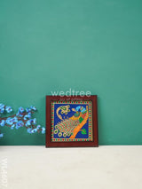 Peacock Glass Reverse Painting Frame - 4 X Inch Wl4607 Frames