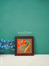 Peacock Glass Reverse Painting Frame - 4 X Inch Wl4607 Frames