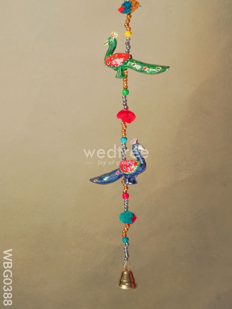 Peacock Thoran With Bells -Medium - Wbg0388 Thorans