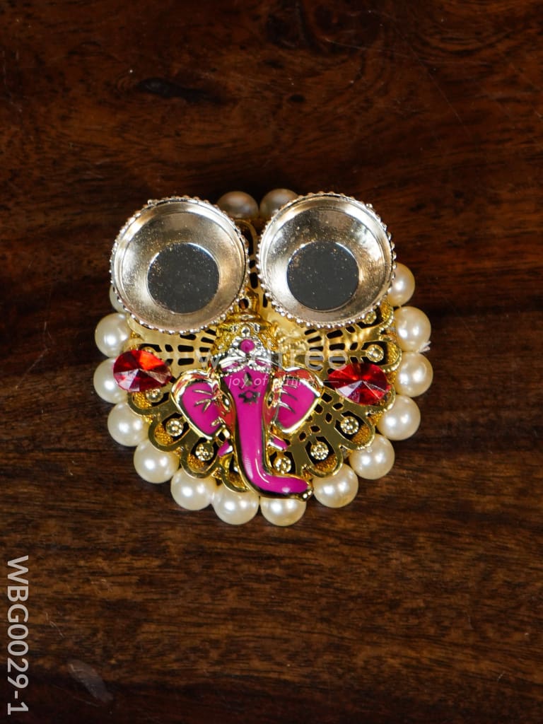 Pearl Ganesh Kumkum Holder - Wbg0029 Holders