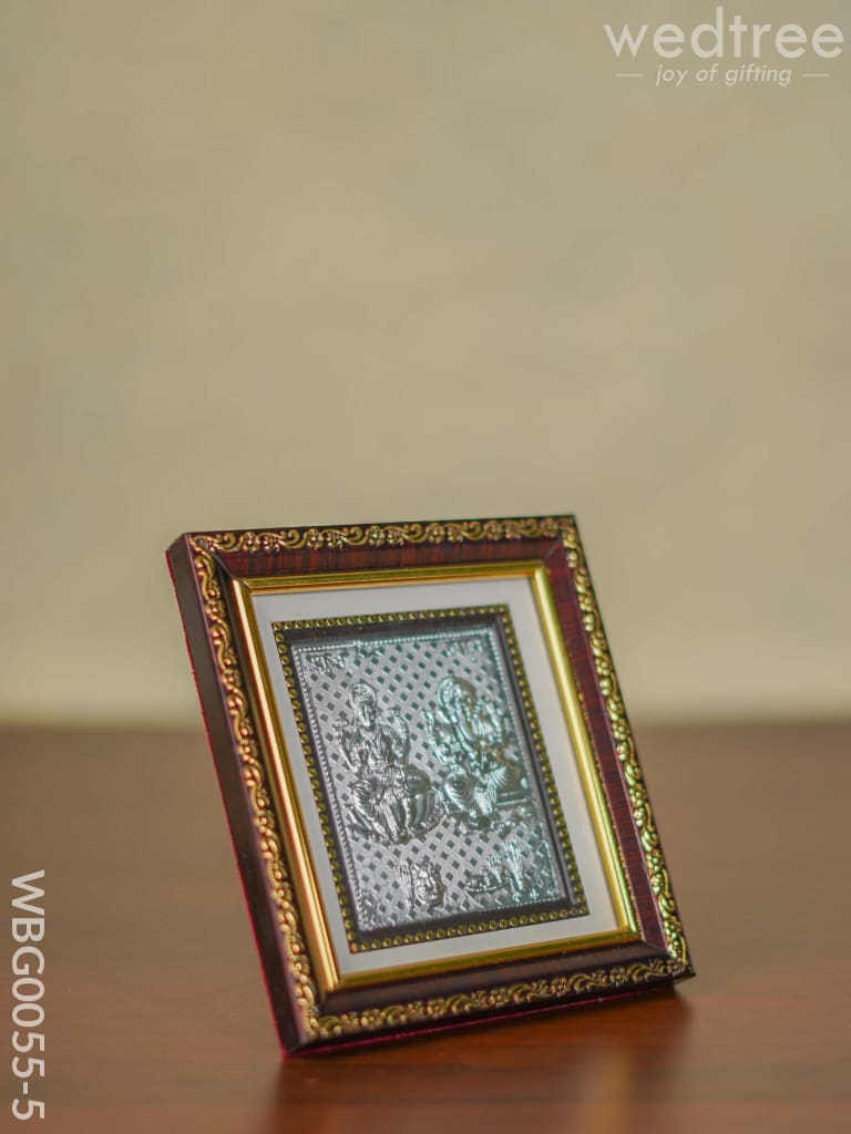 Photoframe Silver Plated - Medium Lakshmi Ganesha Wbg0055-5 German Photo Frame