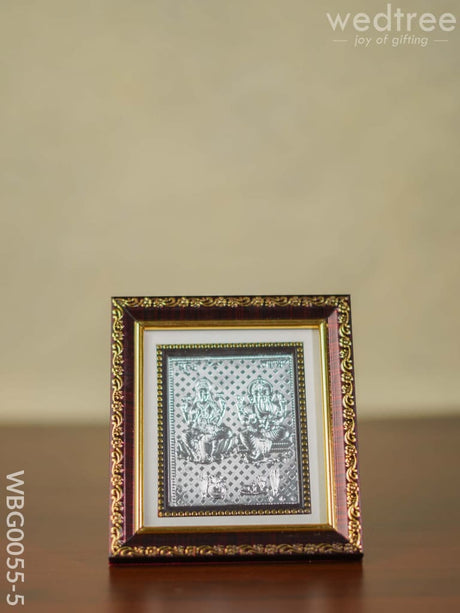 Photoframe Silver Plated - Medium Lakshmi Ganesha Wbg0055-5 German Photo Frame