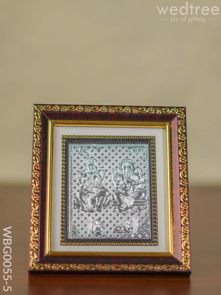 Photoframe Silver Plated - Medium Lakshmi Ganesha Wbg0055-5 German Photo Frame