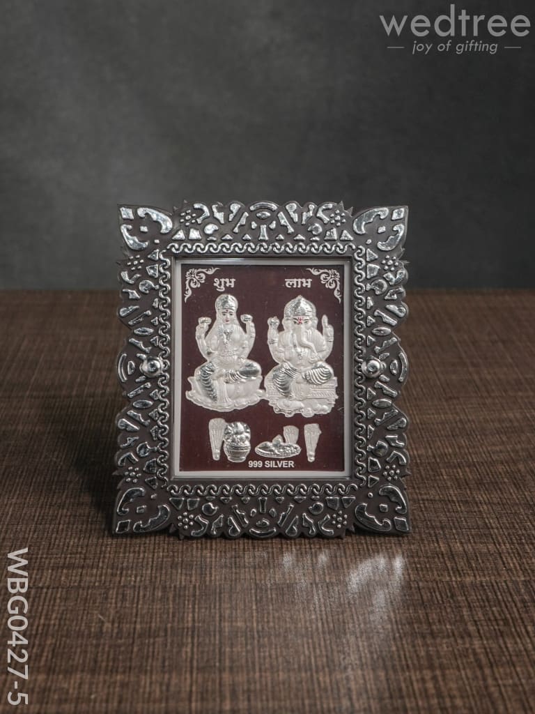 Photoframe Silver Plated - Small Wbg0427 Lakshmi Ganesh Wbg0427-5 German Photo Frame