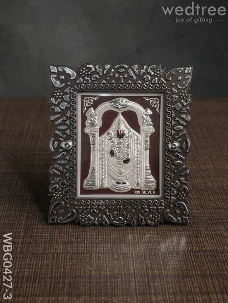 Photoframe Silver Plated - Small Wbg0427 Tirupathi Balaji Wbg0427-3 German Photo Frame