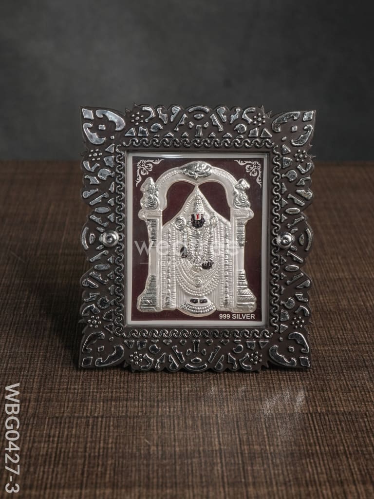 Photoframe Silver Plated - Small Wbg0427 Tirupathi Balaji Wbg0427-3 German Photo Frame