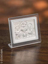 Photoframe With Stand Silver Plated - Lakshmi Ganesh Saraswathi Small Wbg0052-5 German Photo Frame