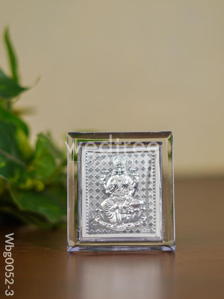 Photoframe With Stand Silver Plated - Small Lakshmi Wbg0052-3 Return Gift Photoframes