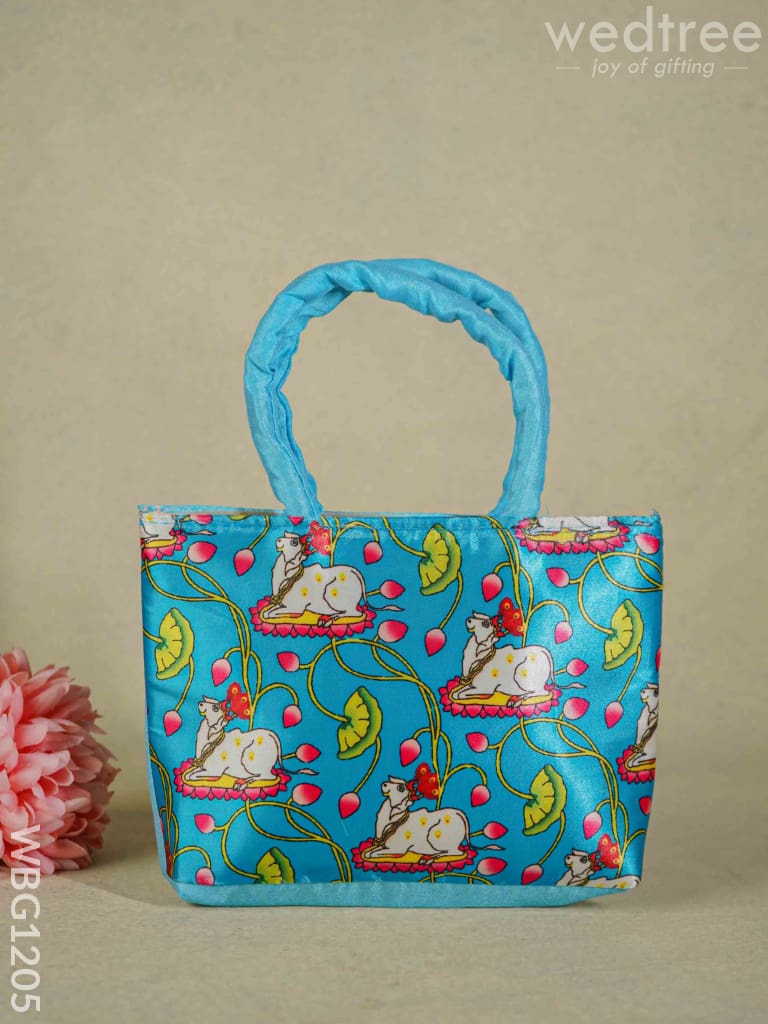 Pichwai Desiged Hand Bag - Wbg1205 Bags