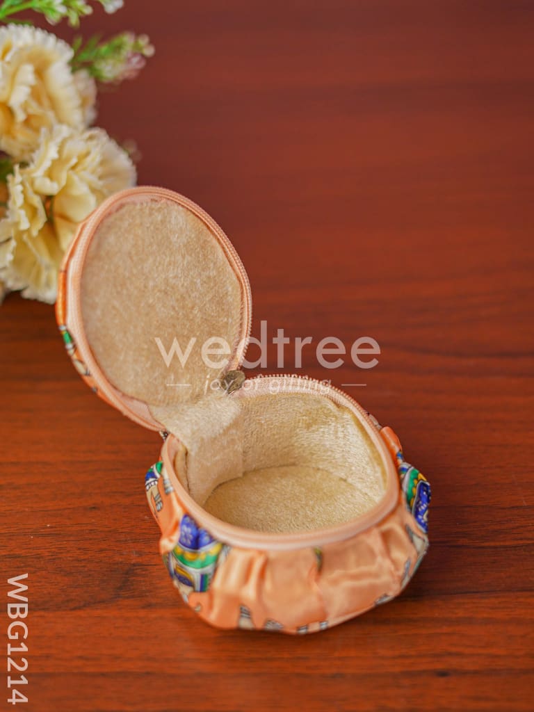 Pichwai Elephant Design Bangle Box - Small Wbg1214 Jewellery Holders