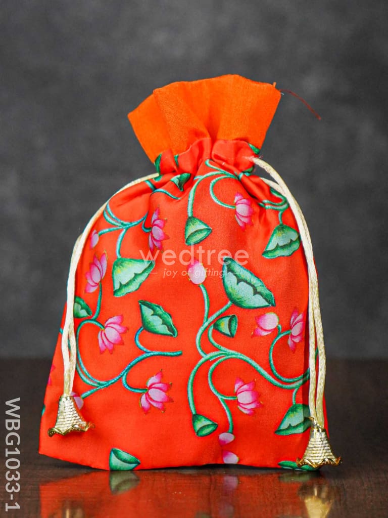 Pichwai Print String Bag - Wbg1033 Bags