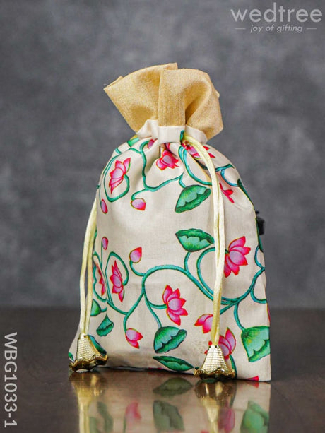 Pichwai Print String Bag - Wbg1033 Bags