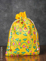 Pichwai Print String Bag - Wbg1033 Big Bags