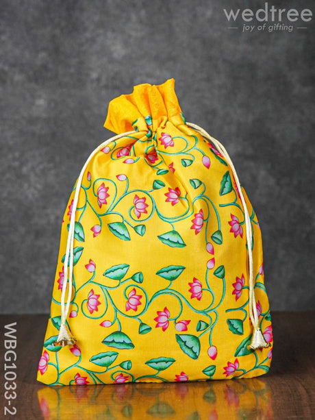 Pichwai Print String Bag - Wbg1033 Big Bags