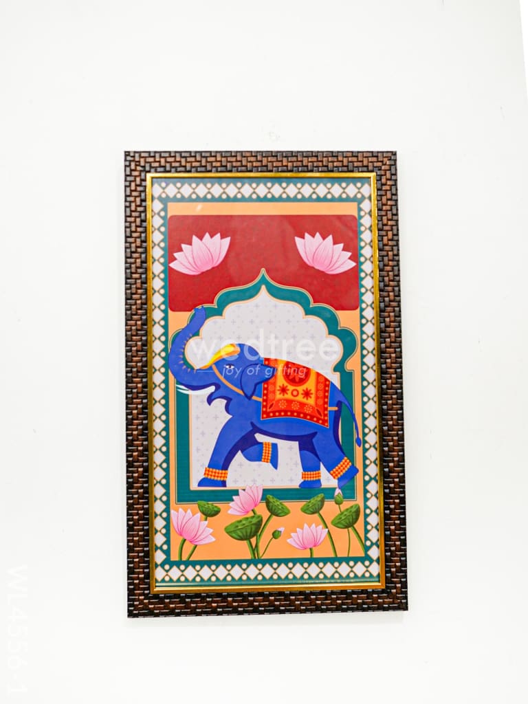 Pichwai Printed Elephant Frame - Wl4556 Frames