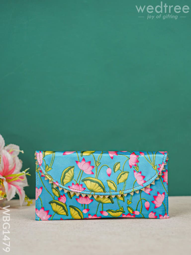 Pichwai Printed Purse - Wbg1479 Clutches & Purses