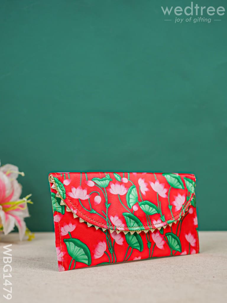 Pichwai Printed Purse - Wbg1479 Clutches & Purses