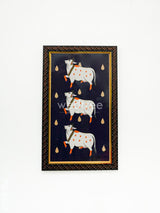 Pichwai Printed Cow Frames - 17 X 10 Inch Set Of 2 Wl4557