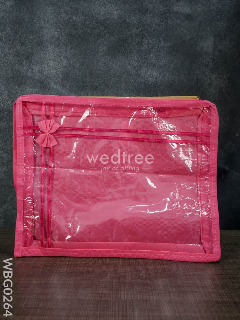 Plain Transparent Double Saree Cover - 3 Inches Wbg0264 Bags