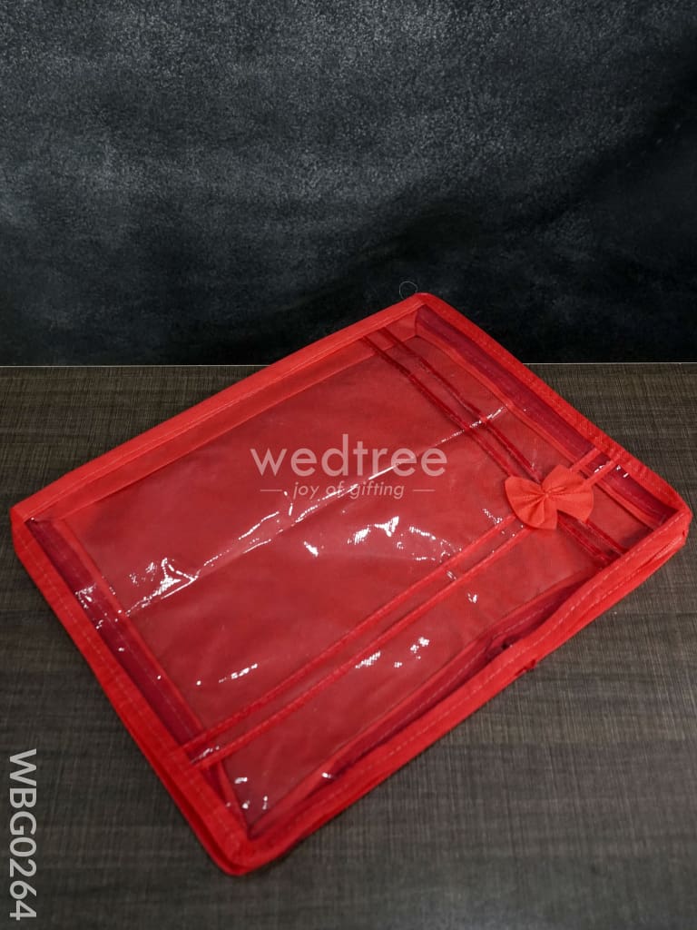 Plain Transparent Double Saree Cover - 3 Inches Wbg0264 Bags