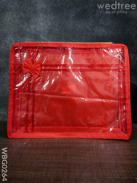 Plain Transparent Double Saree Cover - 3 Inches Wbg0264 Bags