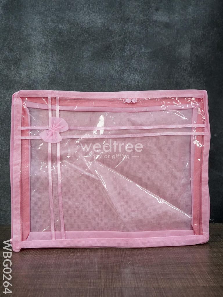 Plain Transparent Double Saree Cover - 3 Inches Wbg0264 Bags