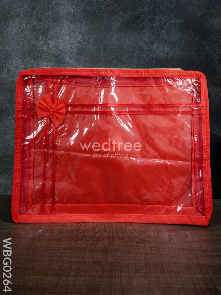 Plain Transparent Double Saree Cover - 3 Inches Wbg0264 Bags