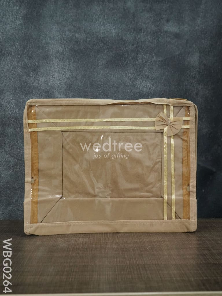 Plain Transparent Double Saree Cover - 3 Inches Wbg0264 Bags