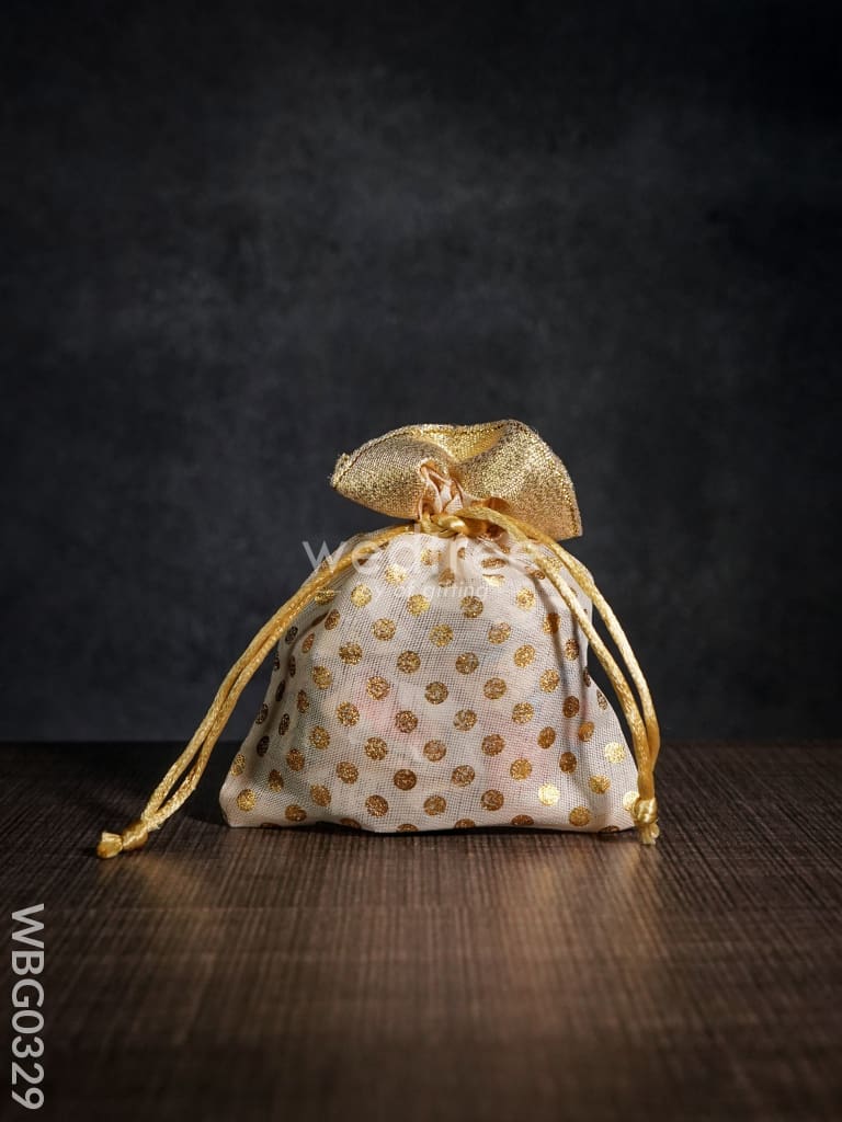 Polka Dots String Bag - 4 X 5 Inches Wbg0329 Bags