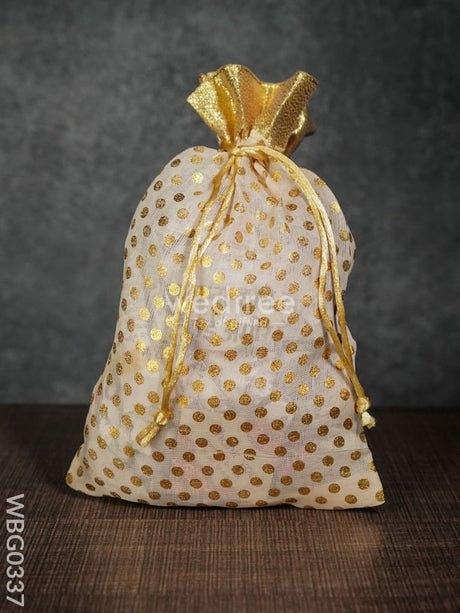 Polka Dots String Bag - 6 X 9 Inches Wbg0337 Bags