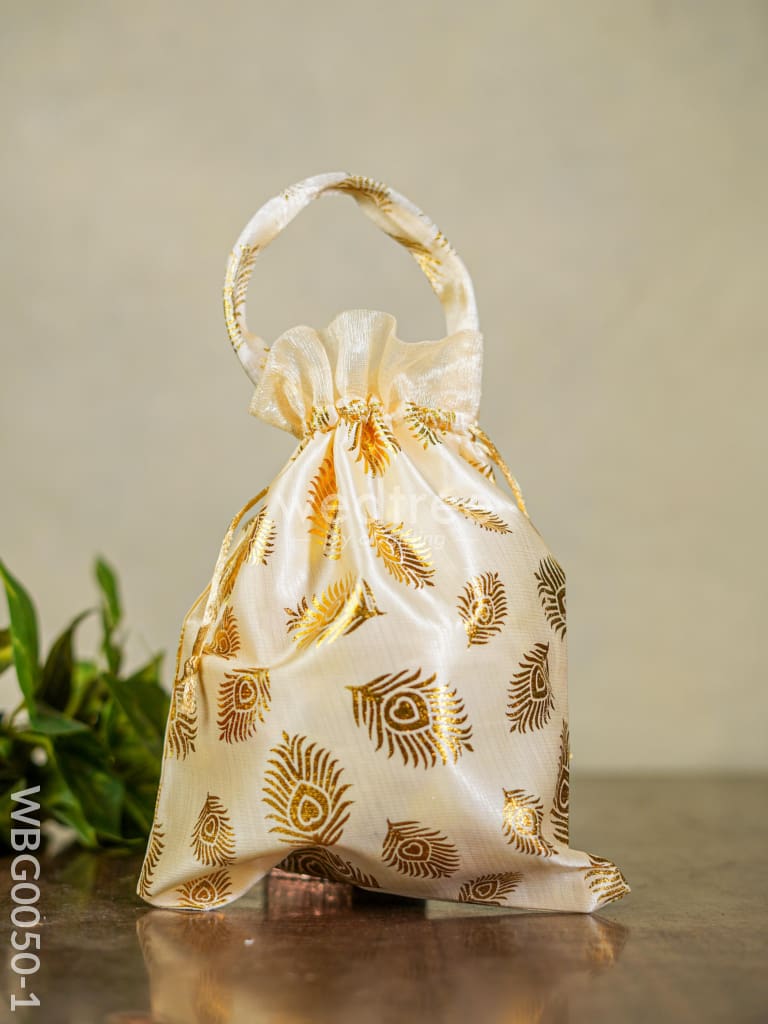 Polka Dots String Bag - Wbg0050 Potli Bags