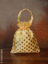 Polka Dots String Bag - Wbg0050 Potli Bags