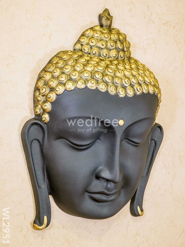 Polyresin Buddha Face Hanging - Black Wl2951 Showpieces