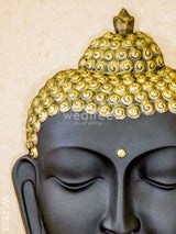 Polyresin Buddha Face Hanging - Black Wl2951 Showpieces