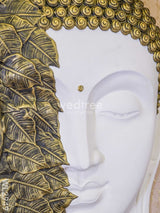 Polyresin Buddha Face Hanging With Bodhi Tree - Wl2949 Showpieces