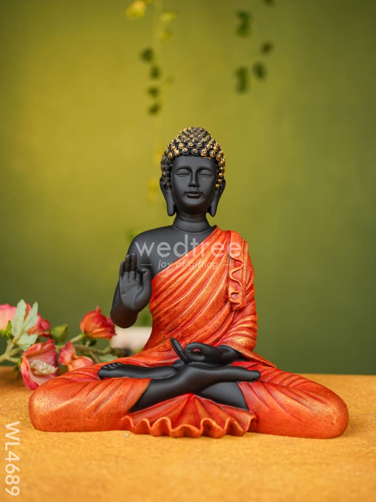 Polyresin Buddha Idol - 10 Inch Wl4689 Showpieces