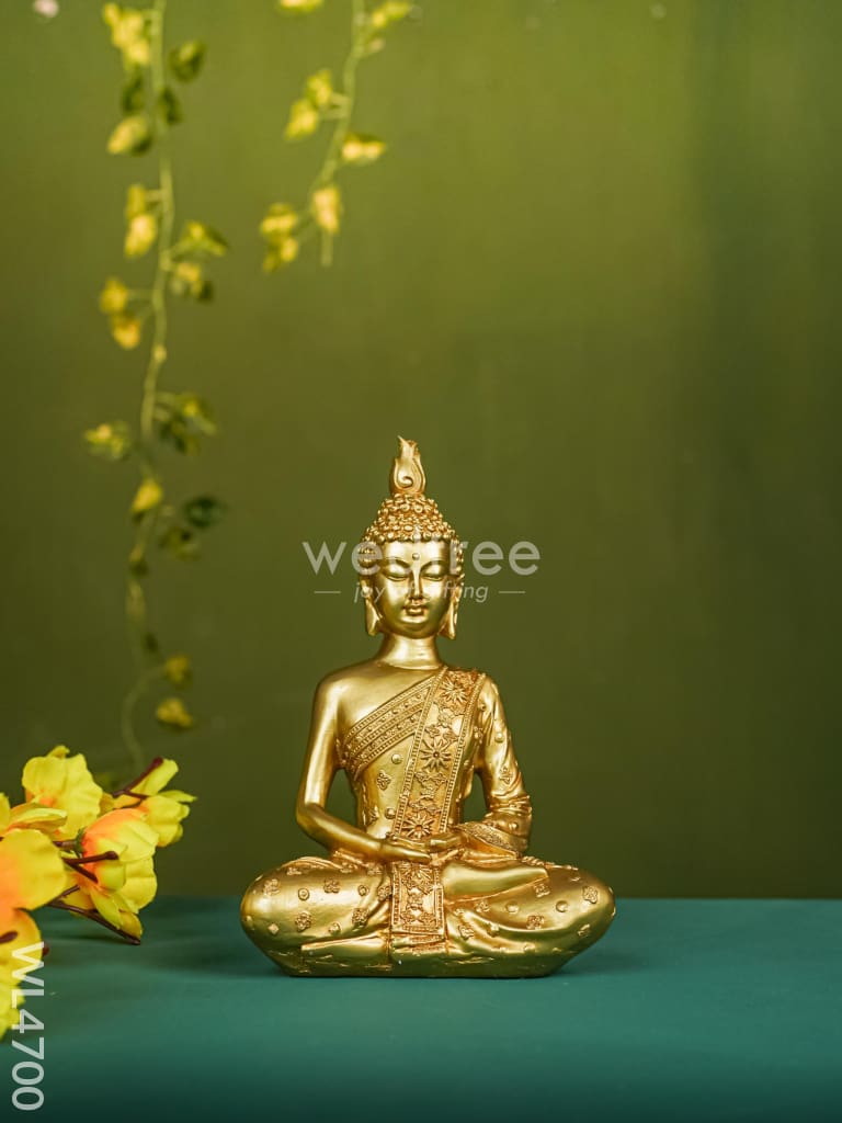 Polyresin Buddha Idol - 7 Inch Wl4700 Showpieces